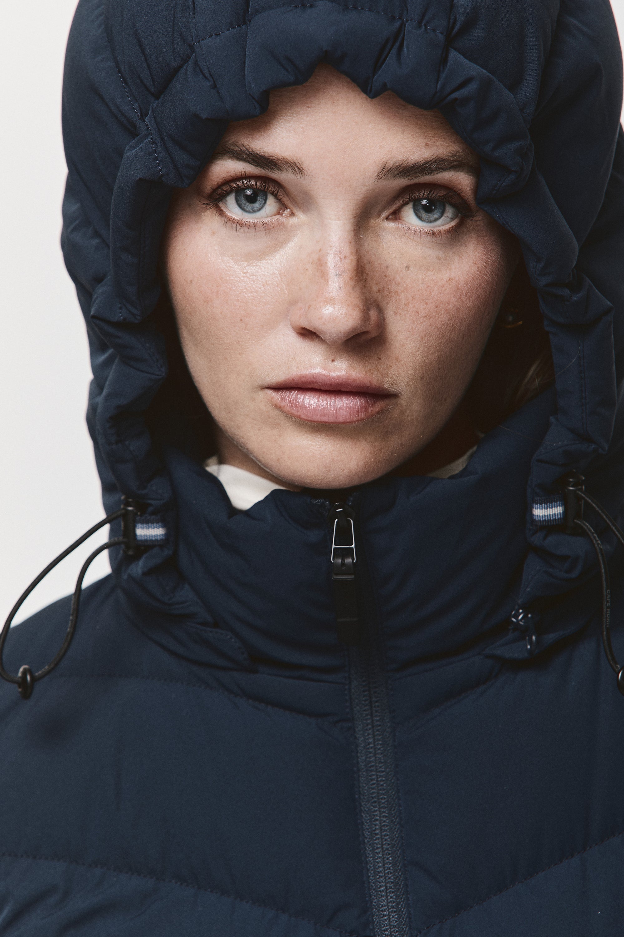 Puffer Hooded Cape Womens Quilted Jacket Down Jacket Cape Black